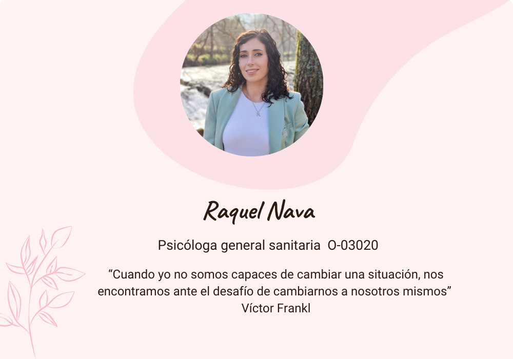 Raquel Nava, psicóloga sanitaria, terapia online, psicología online, salud mental